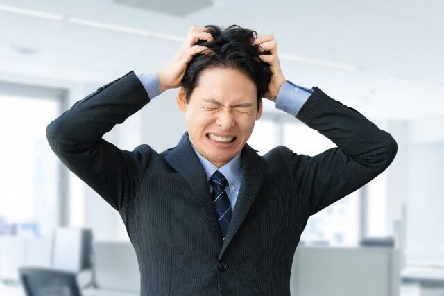 30代からの転職で男性が失敗しているイメージ