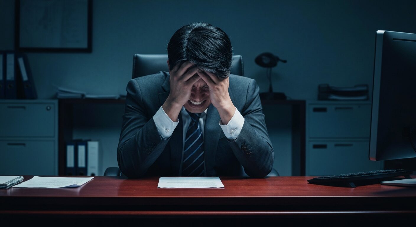 30代が仕事で毎日怒られる状況を示す画像